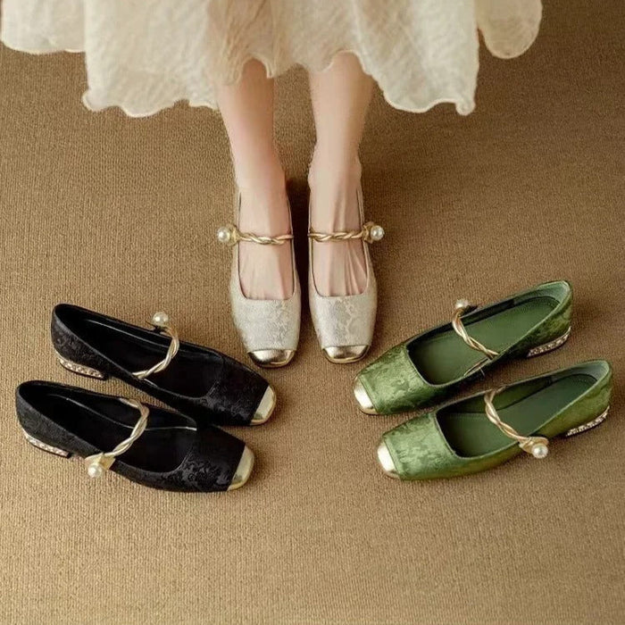 Cecilia™ | Pearl Charm Mary Janes