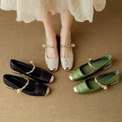 Cecilia™ | Pearl Charm Mary Janes