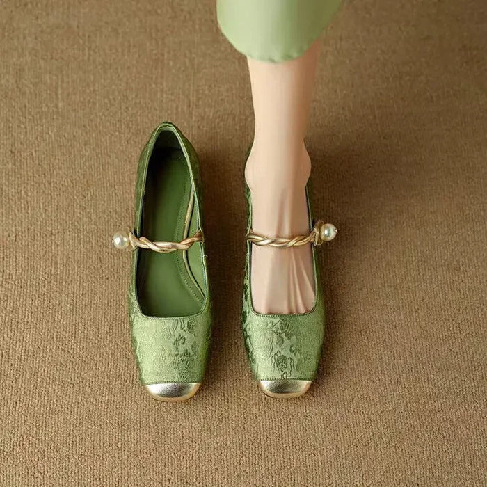 Cecilia™ | Pearl Charm Mary Janes