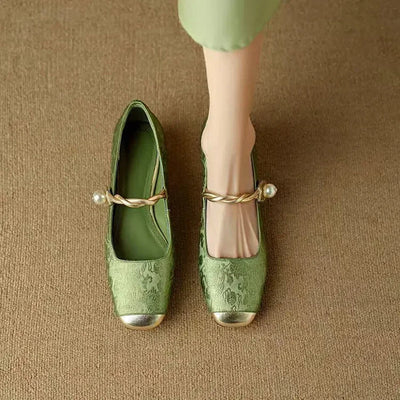 Cecilia™ | Pearl Charm Mary Janes