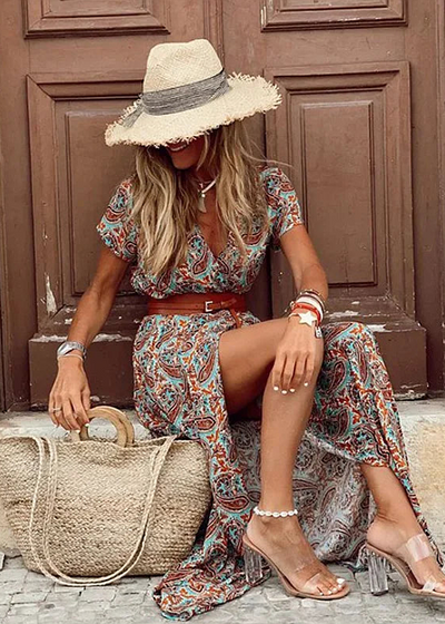 Sybella | Airy boho maxi dress