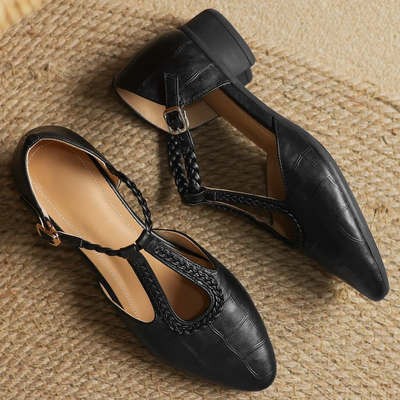 Elena - Orthopaedic Leather Heels ⏐ Premium Edition