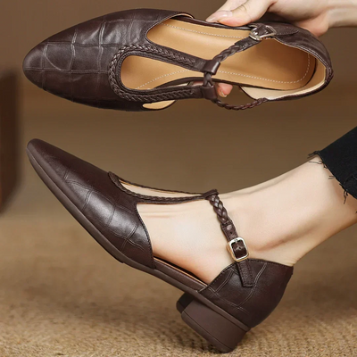 Elena - Orthopaedic Leather Heels ⏐ Premium Edition