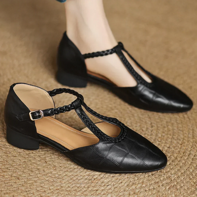 Elena - Orthopaedic Leather Heels ⏐ Premium Edition
