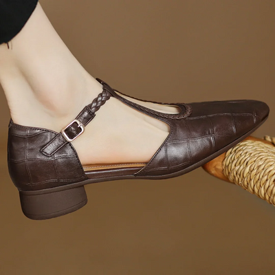 Elena - Orthopaedic Leather Heels ⏐ Premium Edition