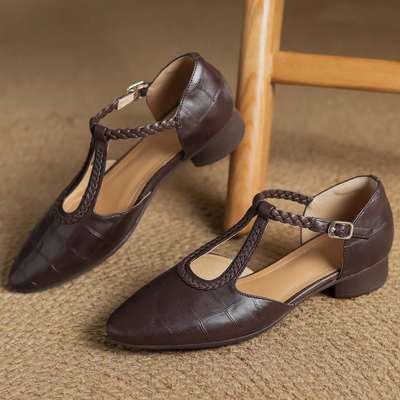 Elena - Orthopaedic Leather Heels ⏐ Premium Edition