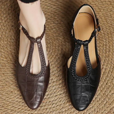 Elena - Orthopaedic Leather Heels ⏐ Premium Edition