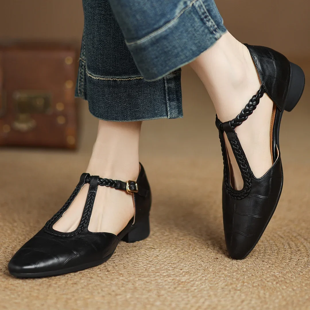 Elena - Orthopaedic Leather Heels ⏐ Premium Edition