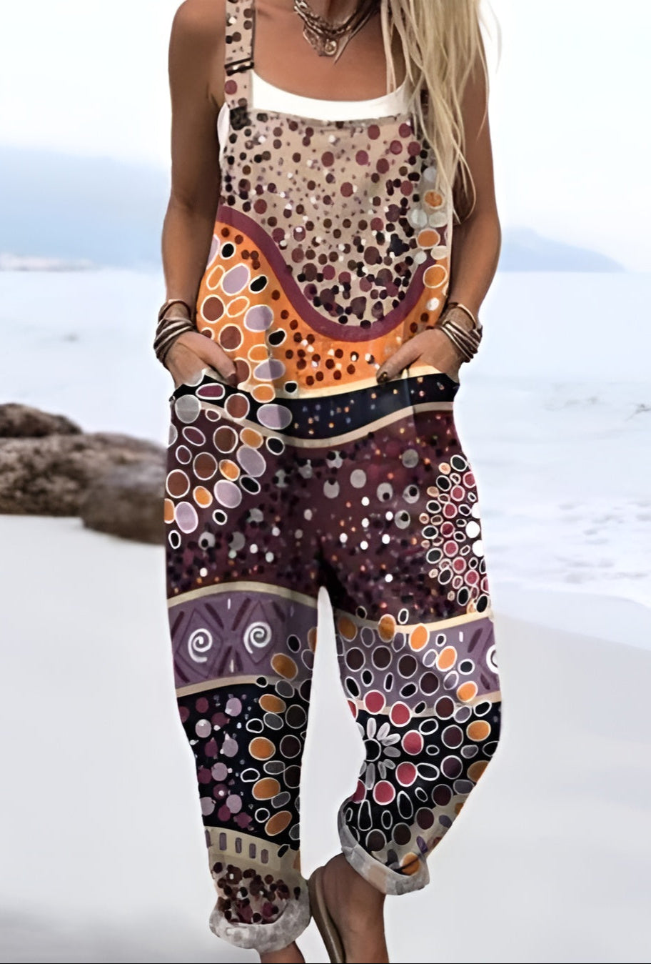 Thilde™ | Boho Art Dungarees