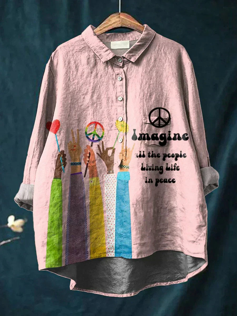 Peace Hippie Art Blouse