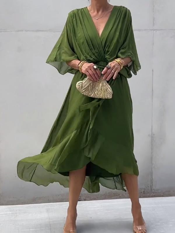 Thyra - Elegant Dress with V-Neck