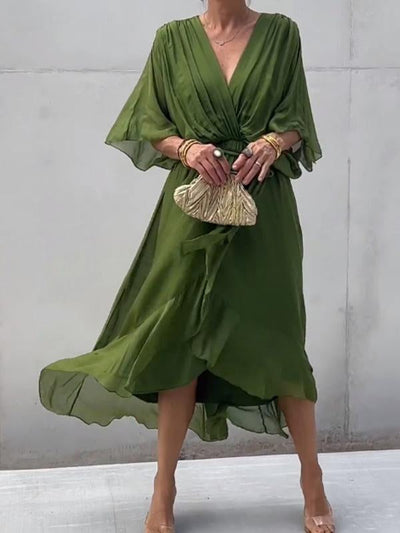 Thyra - Elegant Dress with V-Neck