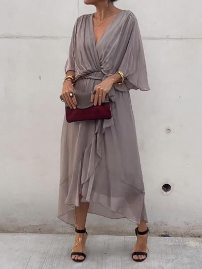 Thyra - Elegant Dress with V-Neck