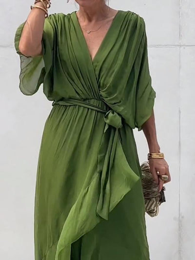 Thyra - Elegant Dress with V-Neck