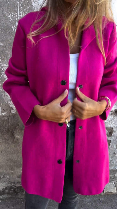 Jacqueline | Loose Hoodie Jacket with Buttons