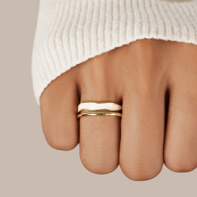 Golden Sahara Layered Ring