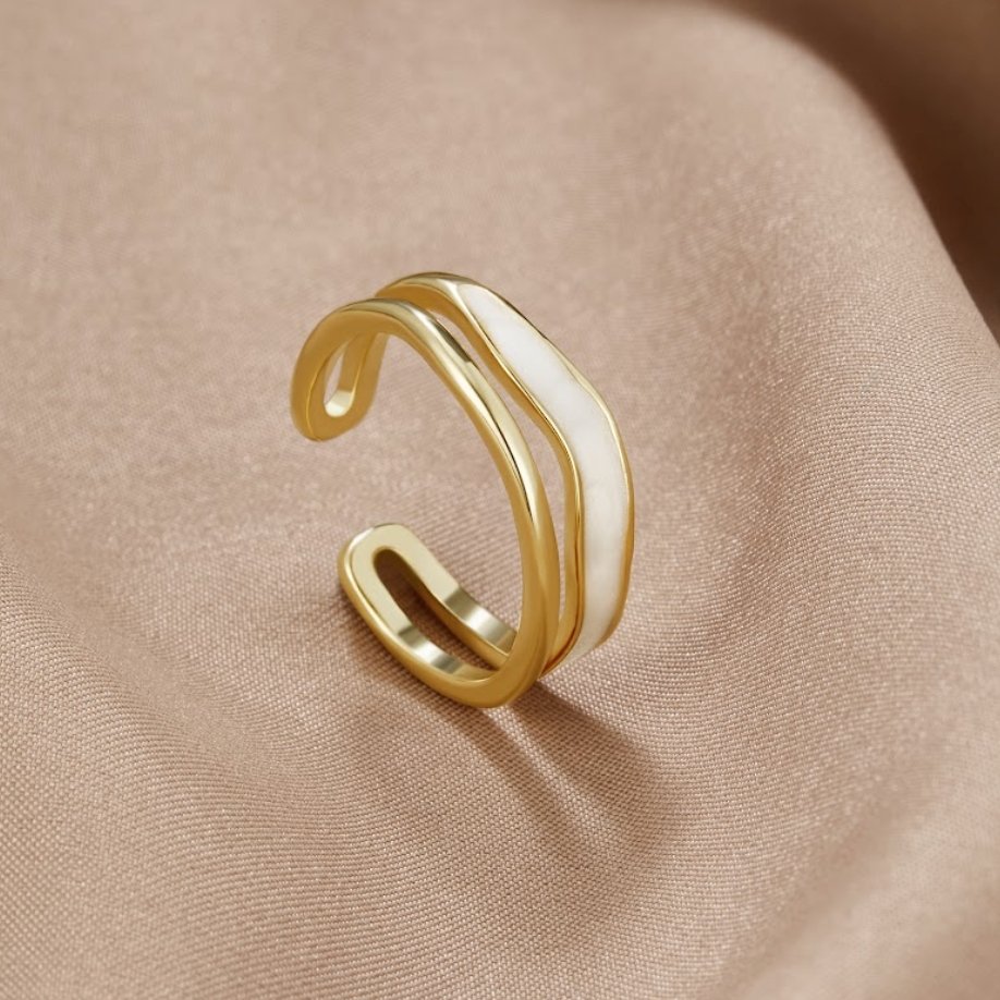 Golden Sahara Layered Ring