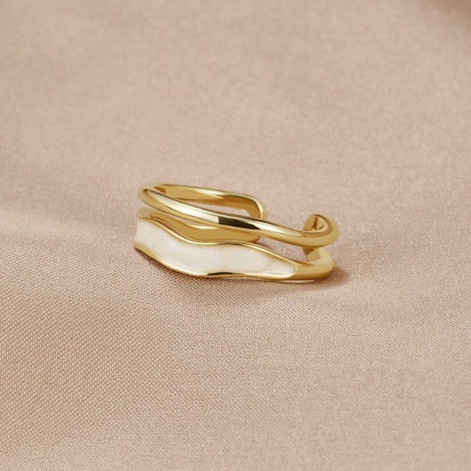Golden Sahara Layered Ring