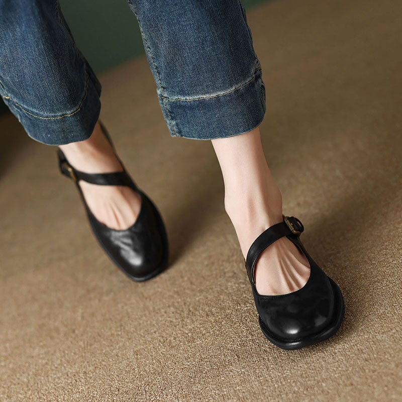 Anita™ | Handmade Soft Mary Jane Flats