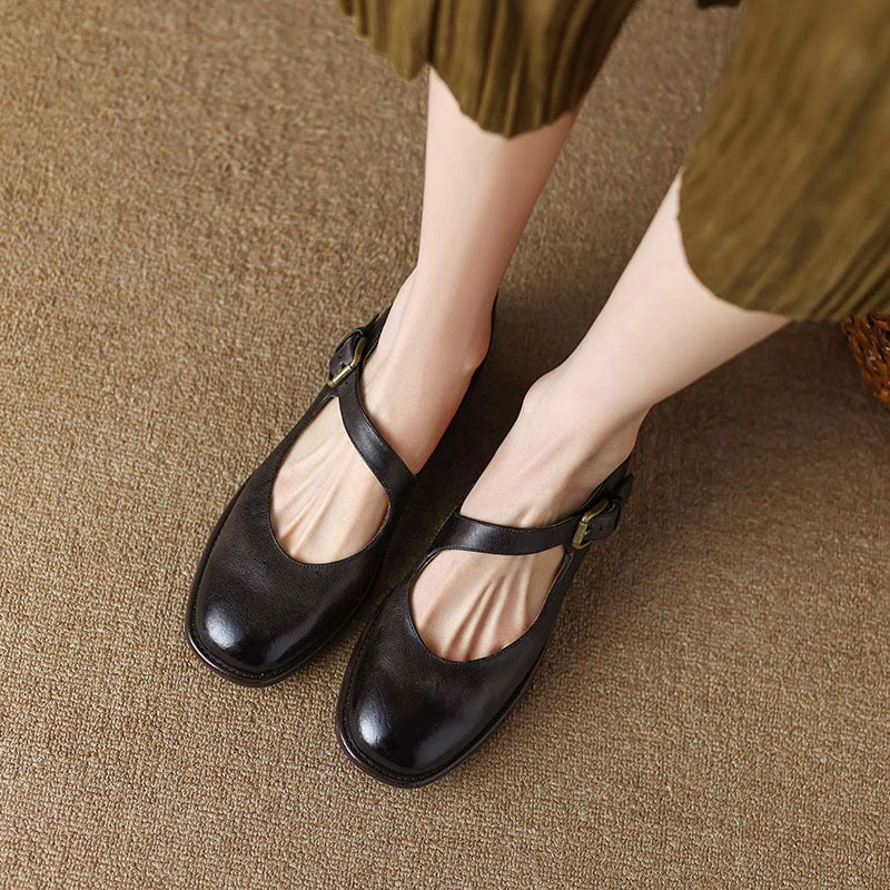 Anita™ | Handmade Soft Mary Jane Flats
