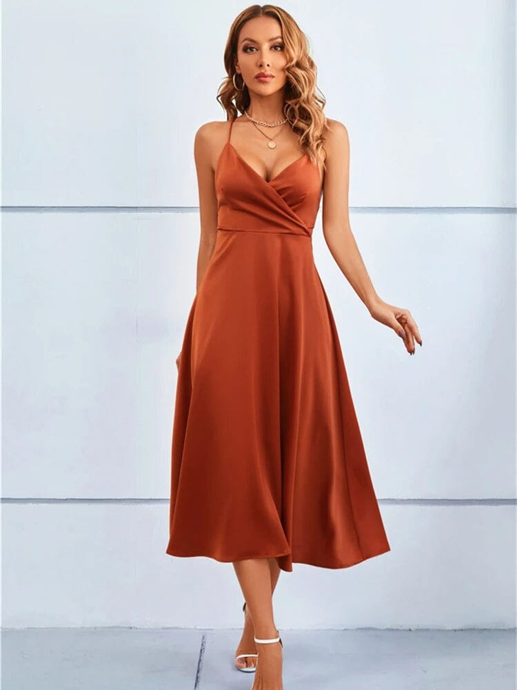 Mia™ | Luxury Maxi Dress in Silk without Straps