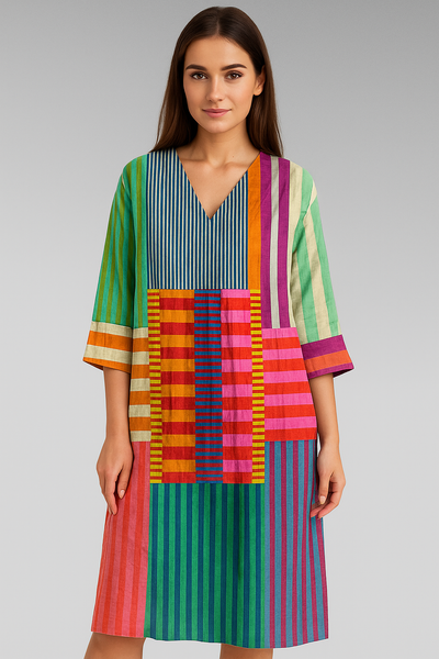 Lia™ | Elegant Geometric Dress