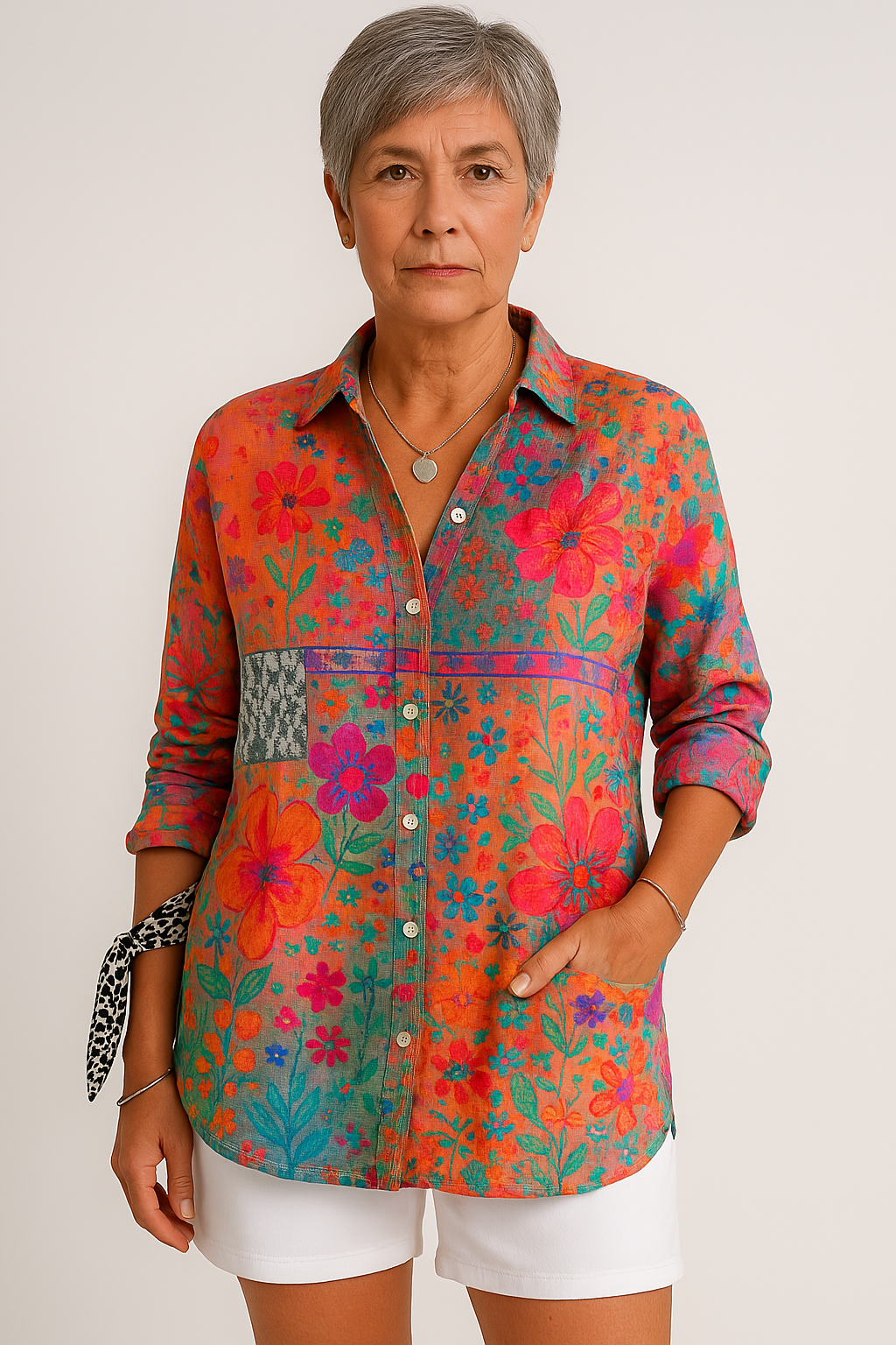 Jasmin | Bohemian Patchwork Blouse