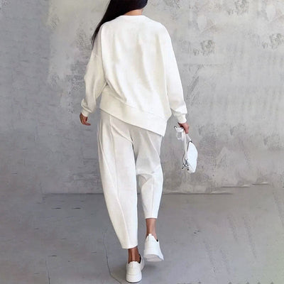 Luara™ | Two-Piece Set Long Sleeve Crew Neck