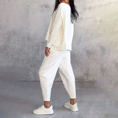Luara™ | Two-Piece Set Long Sleeve Crew Neck