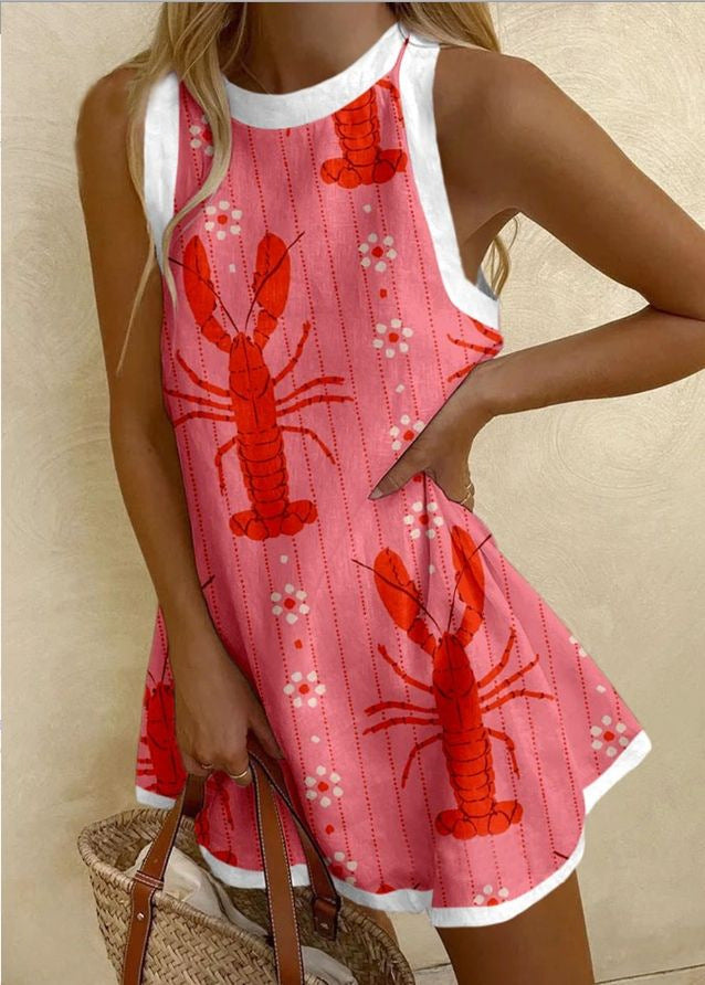 Olivia™ | Mini dress with fish print