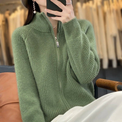 Vienna | Luxurious Zipper Cardigan