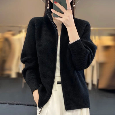 Vienna | Luxurious Zipper Cardigan