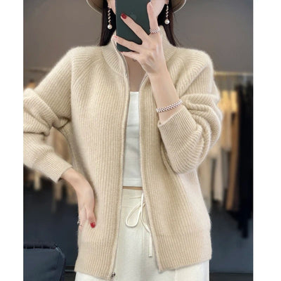 Vienna | Luxurious Zipper Cardigan