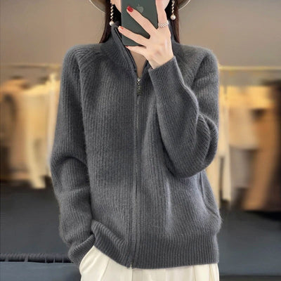 Vienna | Luxurious Zipper Cardigan