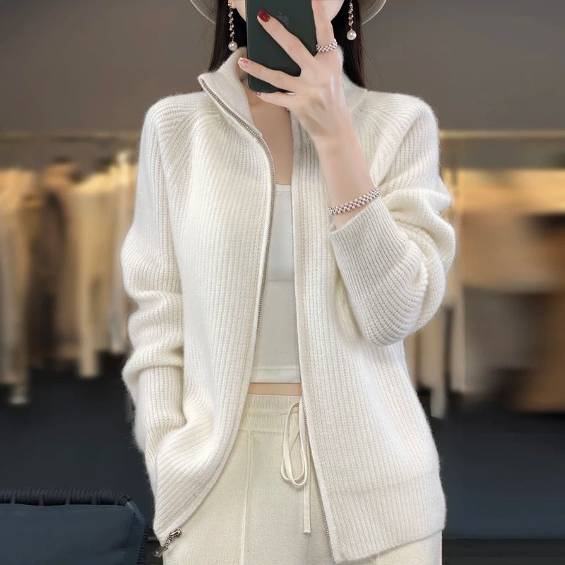 Vienna | Luxurious Zipper Cardigan